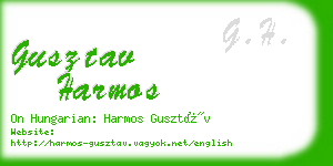 gusztav harmos business card